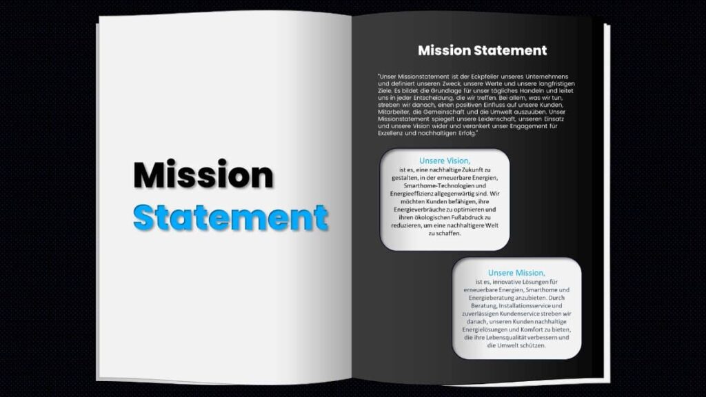 Businessplan Vorlage - Mission Statement